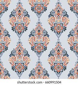 Vector damask seamless pattern