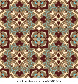 Vector damask seamless pattern