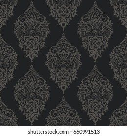 Vector damask seamless pattern