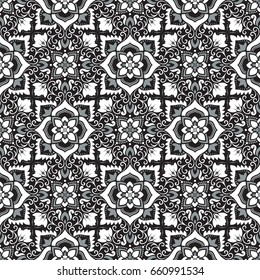 Vector damask seamless pattern