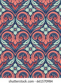 Vector damask seamless pattern
