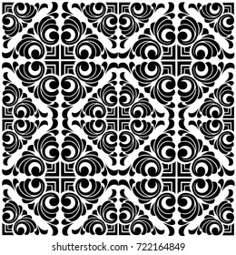 Vector damask seamless pattern