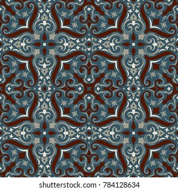 Vector damask seamless pattern