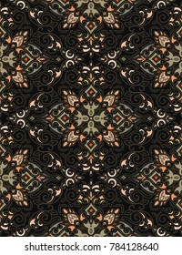 Vector damask seamless pattern