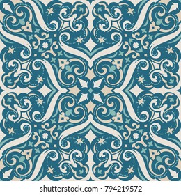 Vector damask seamless pattern