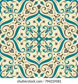 Vector damask seamless pattern
