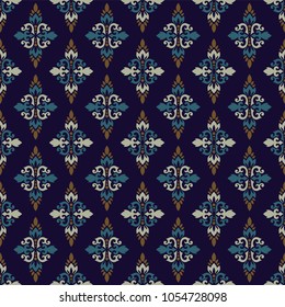 Vector damask seamless pattern background. Elegant luxury texture for wallpapers, backgrounds and page fill.