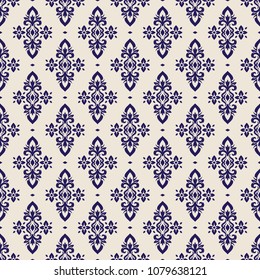 Vector damask seamless pattern background. Elegant luxury texture for wallpapers, backgrounds and page fill.