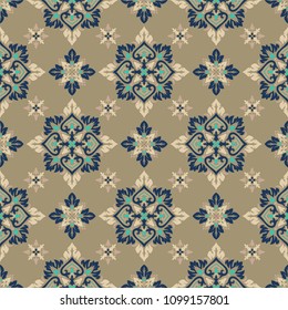 Vector damask seamless pattern background. Elegant luxury texture for wallpapers, backgrounds and page fill.