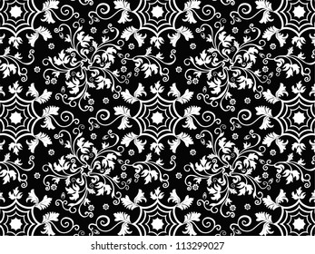 
Vector damask seamless pattern background. Classical luxury old fashioned damask ornament, royal victorian seamless texture for wallpapers, textile, wrapping. Exquisite floral baroque template.