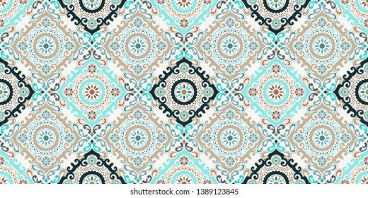 Vector damask seamless pattern background. Elegant luxury texture for wallpapers, backgrounds and page fill. Best motive for print on fabric or papper.