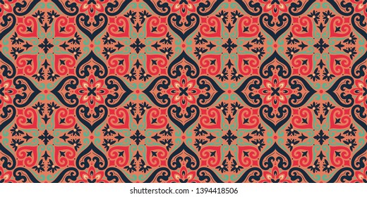 Vector damask seamless pattern background. Elegant luxury texture for wallpapers, backgrounds and page fill.