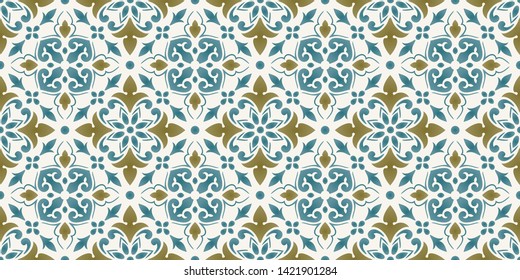 Vector damask seamless pattern background. Elegant luxury texture for wallpapers, backgrounds and page fill.