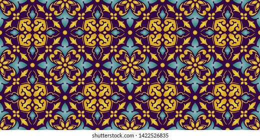 Vector damask seamless pattern background. Elegant luxury texture for wallpapers, backgrounds and page fill.