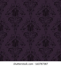 Vector damask seamless pattern background. Elegant luxury texture for wallpapers, backgrounds and page fill.