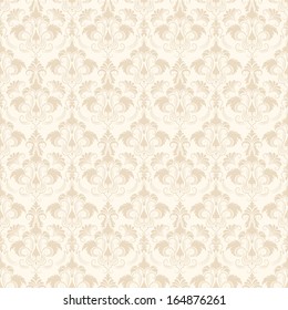 Vector damask seamless pattern background. Elegant luxury texture for wallpapers, backgrounds and page fill.