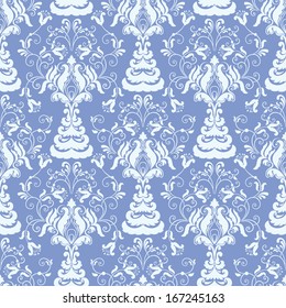 Vector damask seamless pattern background. Elegant luxury texture for wallpapers, backgrounds and page fill.