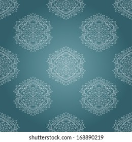 Vector damask seamless pattern background. Elegant luxury texture for wallpapers, backgrounds and page fill.