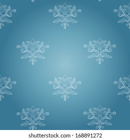 Vector damask seamless pattern background. Elegant luxury texture for wallpapers, backgrounds and page fill.