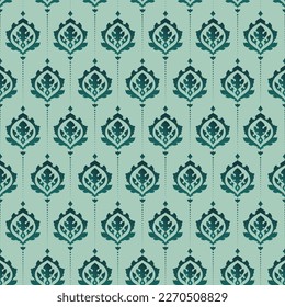 Vector damask seamless pattern background. Elegant luxury texture for wallpapers, royal ornamental backgrounds. raper and packaging paper