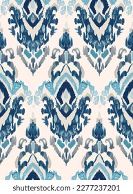 Vector damask seamless pattern background. Classical luxury old fashioned damask ornament, royal victorian seamless texture for wallpapers, textile, wrapping. Exquisite floral baroque template.