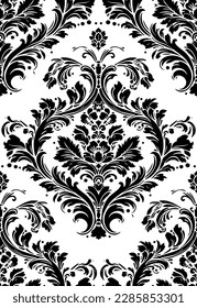 Free Vector  Damask seamless pattern. classical luxury old