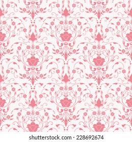 Vector damask seamless pattern background. Elegant luxury texture for wallpapers, backgrounds and page fill.