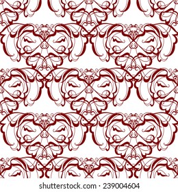 Vector damask seamless pattern background. Elegant luxury texture for wallpapers, backgrounds and page fill. EPS