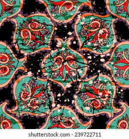 Vector damask seamless pattern background. Elegant luxury texture for wallpapers, backgrounds and page fill. EPS