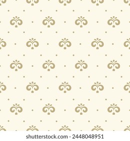 Vector damask seamless pattern background. Classical luxury old fashioned damask ornament, royal victorian seamless texture for wallpapers, textile, wrapping. Exquisite ornate baroque template.