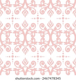 Vector damask seamless pattern background. pattern swatches included for illustrator user, pattern swatches included in file, for your convenient use.