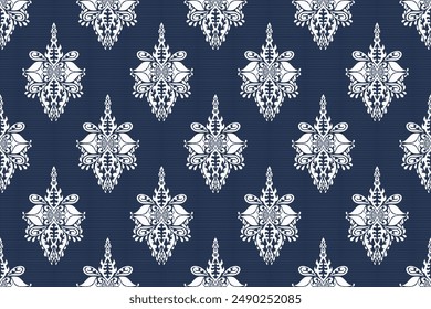 Vector damask seamless pattern background. Classical luxury old fashioned damask ornament, royal victorian seamless texture for wallpapers, textile.