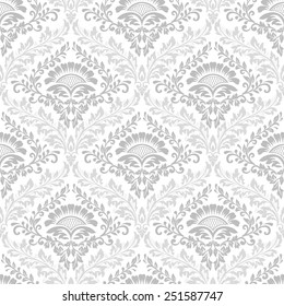 Vector damask seamless pattern background. Elegant luxury texture for wallpapers, backgrounds and page fill.