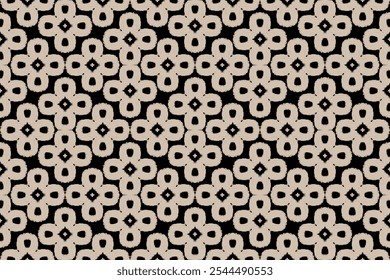 Máscara de vetor plano de fundo padrão sem costura. Elegante textura de luxo para papéis de parede, fundos e página fill.Motifs Ikat floral bordado.étnico padrão oriental tradicional.folclore geométrico