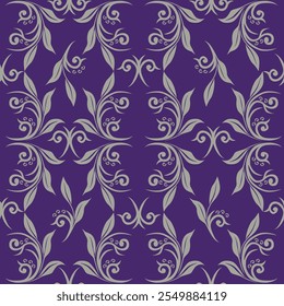 Vector damask seamless pattern background. Elegant luxury texture for wallpapers, backgrounds and page fill.