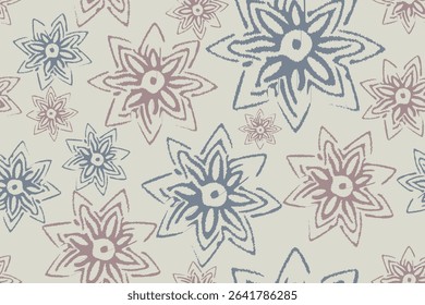 Vector damask seamless pattern background. Elegant luxury texture for wallpapers and decoration.Motifs Ikat floral embroidery.Ethnic oriental pattern traditional.Geometric flower folklore
