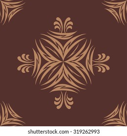 Vector damask seamless pattern background. Elegant luxury texture for wallpapers