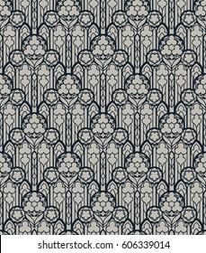 Vector damask seamless pattern background. Elegant luxury texture for wallpapers, backgrounds and page fill.