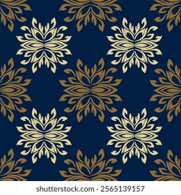 Vector damask seamless pattern. Elegant luxury texture for wallpapers, backgrounds and page fill. vector illustration for elegant textile design.