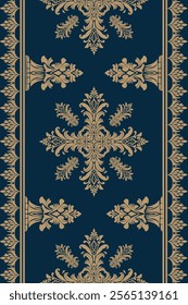 Vector damask seamless pattern. Elegant luxury texture for wallpapers, backgrounds and page fill. vector illustration for elegant textile design.