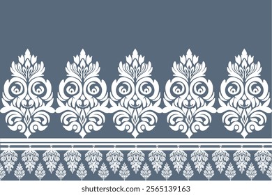 Vector damask seamless pattern. Elegant luxury texture for wallpapers, backgrounds and page fill. vector illustration for elegant textile design.