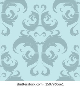 Vector damask seamless pattern element. Elegant luxury texture for wallpapers, backgrounds and page fill.