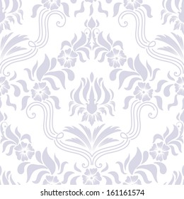 Vector damask seamless pattern element. Elegant luxury texture for wallpapers, backgrounds and page fill.