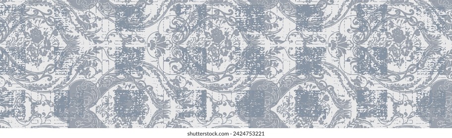 Vector damask seamless pattern element. Elegant luxury texture for wallpapers, backgrounds and page fill.