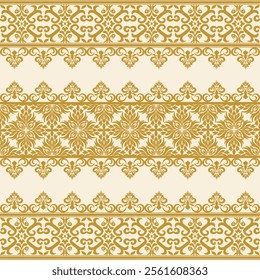 Vector damask seamless pattern element. Classical luxury old fashioned damask.