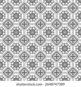Vector damask seamless pattern element. Classical luxury old fashioned damask ornament, royal victorian seamless texture for wallpapers, textile, wrapping. Exquisite floral baroque template.