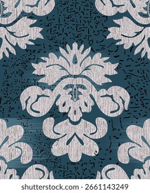 Vector damask seamless pattern element. Classical luxury old fashioned damask ornament, royal victorian seamless texture for wallpapers, textile, wrapping. Exquisite floral baroque template.