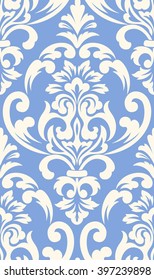 Vector damask seamless pattern element. Classical luxury old fashioned damask ornament, royal victorian seamless texture for wallpapers, textile, wrapping. Exquisite floral baroque template.