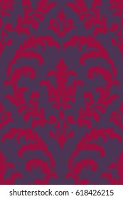 Vector damask seamless pattern element. Classical luxury old fashioned damask ornament, royal victorian seamless texture for wallpapers, textile, wrapping. Exquisite floral baroque template.