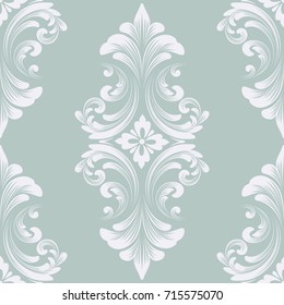 Vector damask seamless pattern element. Classical luxury old fashioned damask ornament, royal victorian seamless texture for wallpapers, textile, wrapping. Exquisite floral baroque template